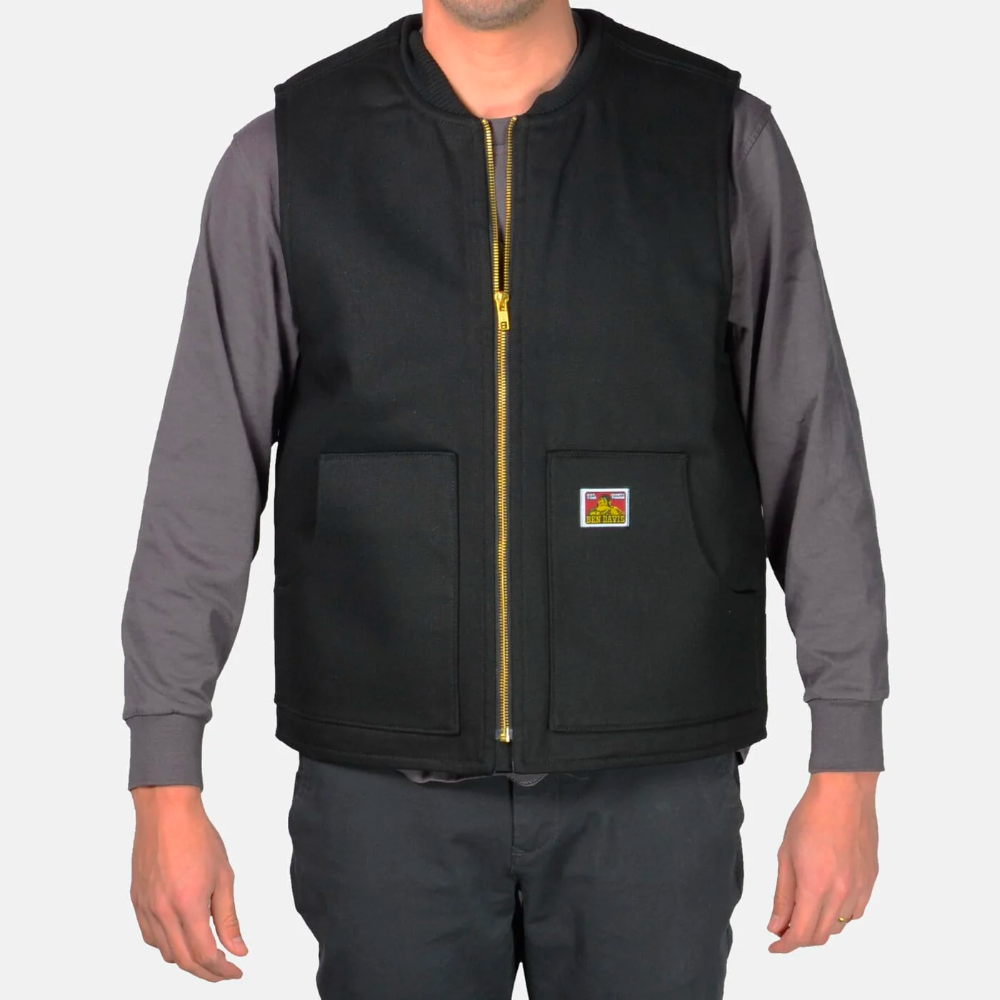 Ben Davis Blanket Lined Vest Black|1877